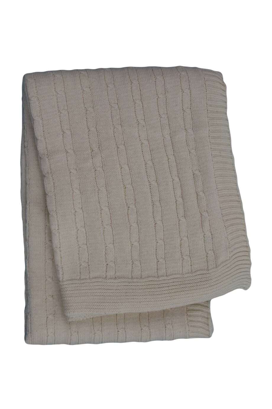 twist small linen knitted cotton little blanket medium