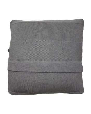 urban grey knitted cotton pillowcase medium