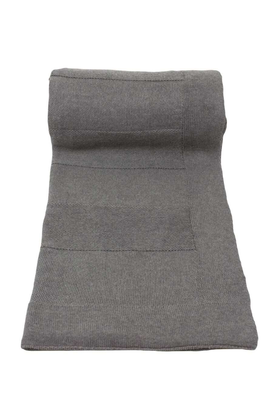 urban grey knitted cotton plaid medium