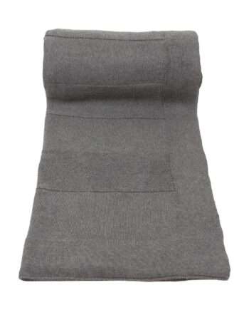 urban grey knitted woolen throw large
