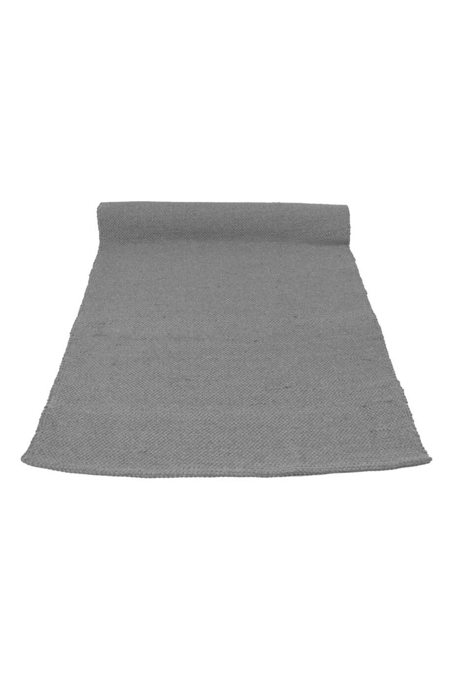 Scandinavian look- inspired light grey minimalist floor runner.