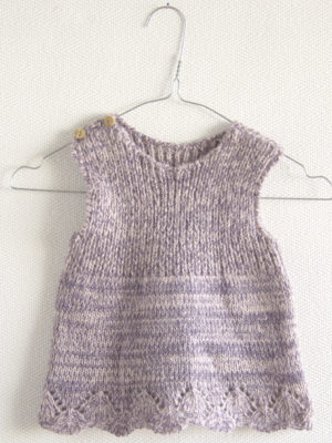 basic lavender knitted woolen dress