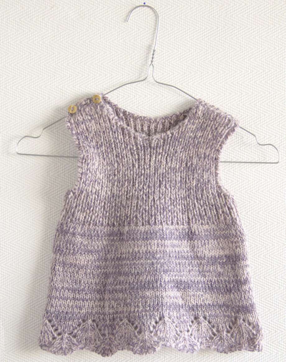 basic lavender knitted woolen dress