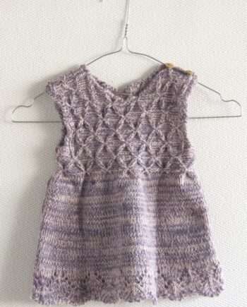 diamond lavender knitted woolen dress