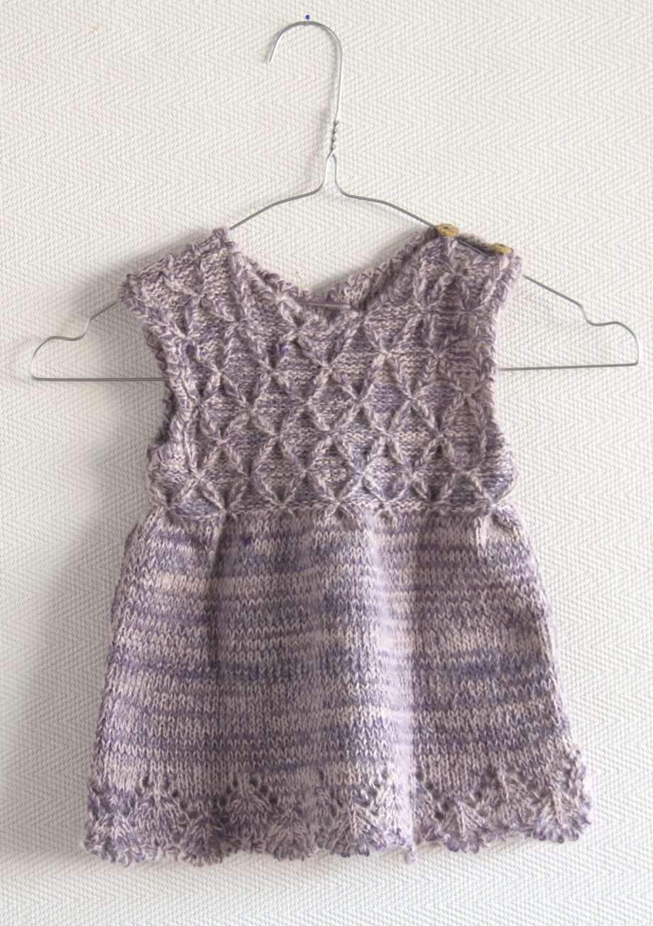 diamond lavender knitted woolen dress