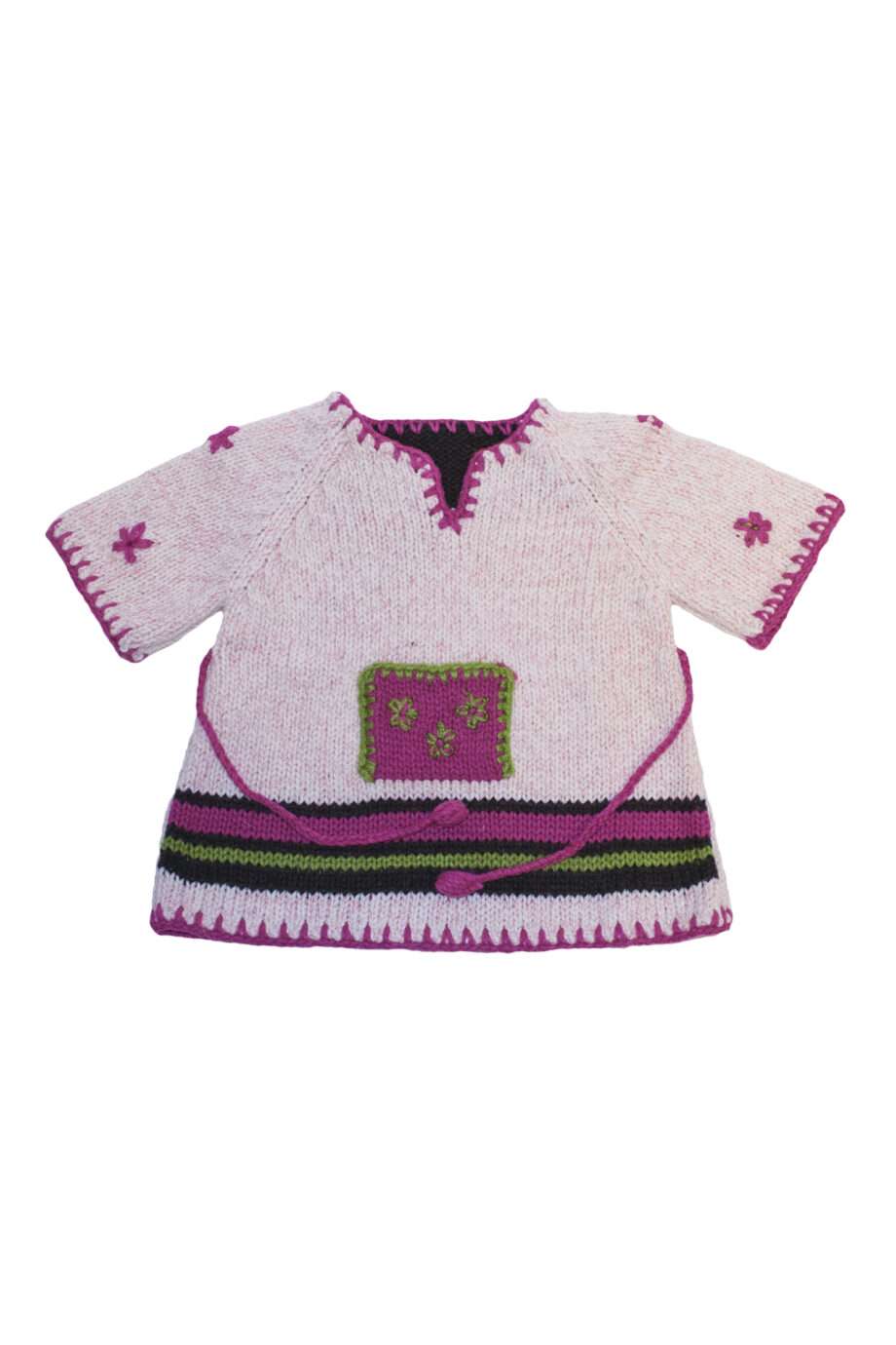 knitted woolen cardigan pink 0 year