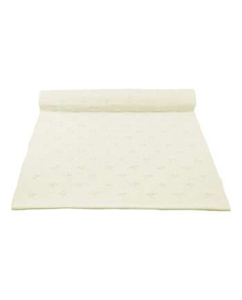 liz off-white woven cotton floor runner large