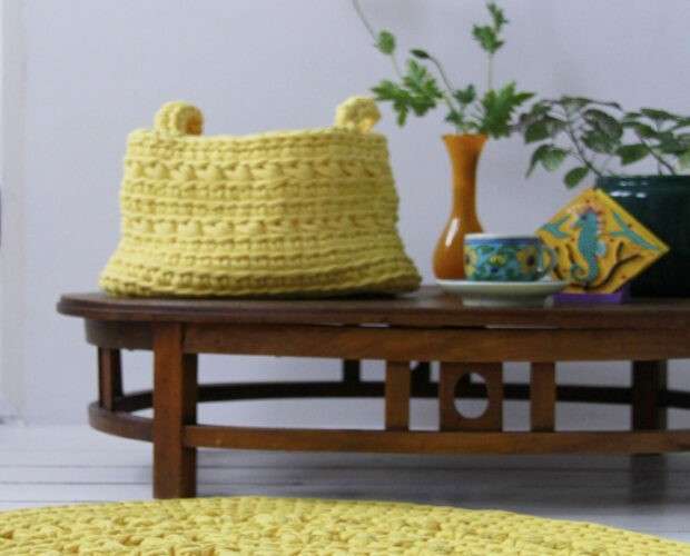 styling sunflower yellow rug