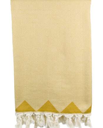 zigzag ochre hamam towel one size