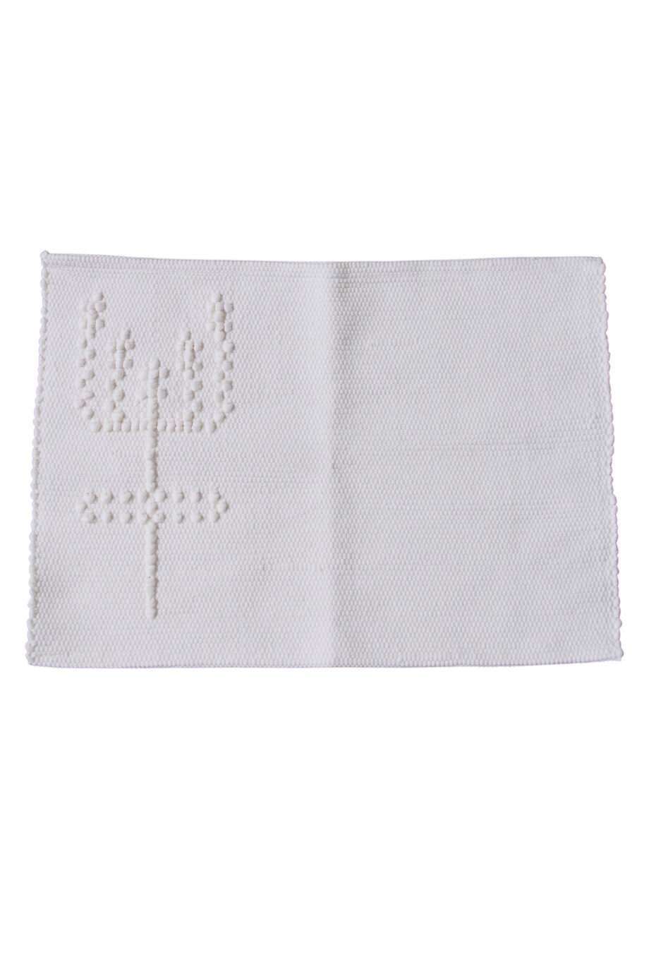 summerflowers off-white woven cotton placemat small