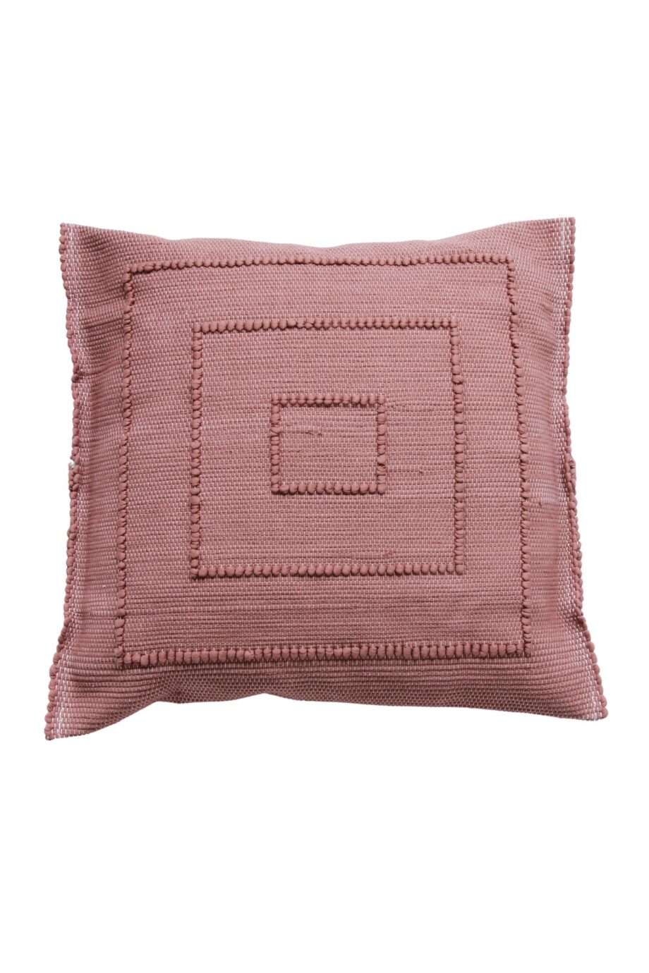 quadro marsala rose woven cotton pillowcase medium