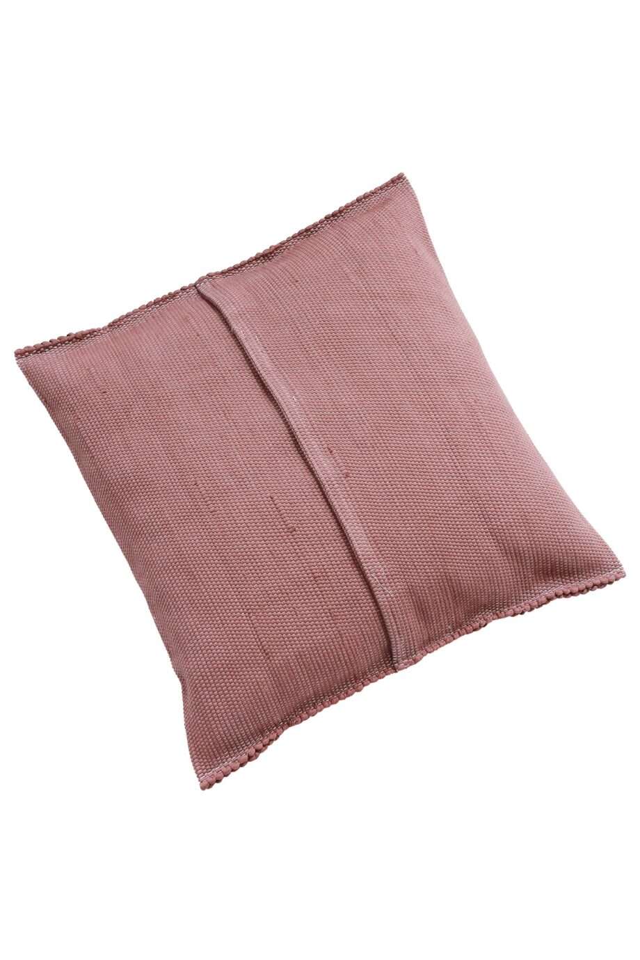 quadro marsala rose woven cotton pillowcase medium_back