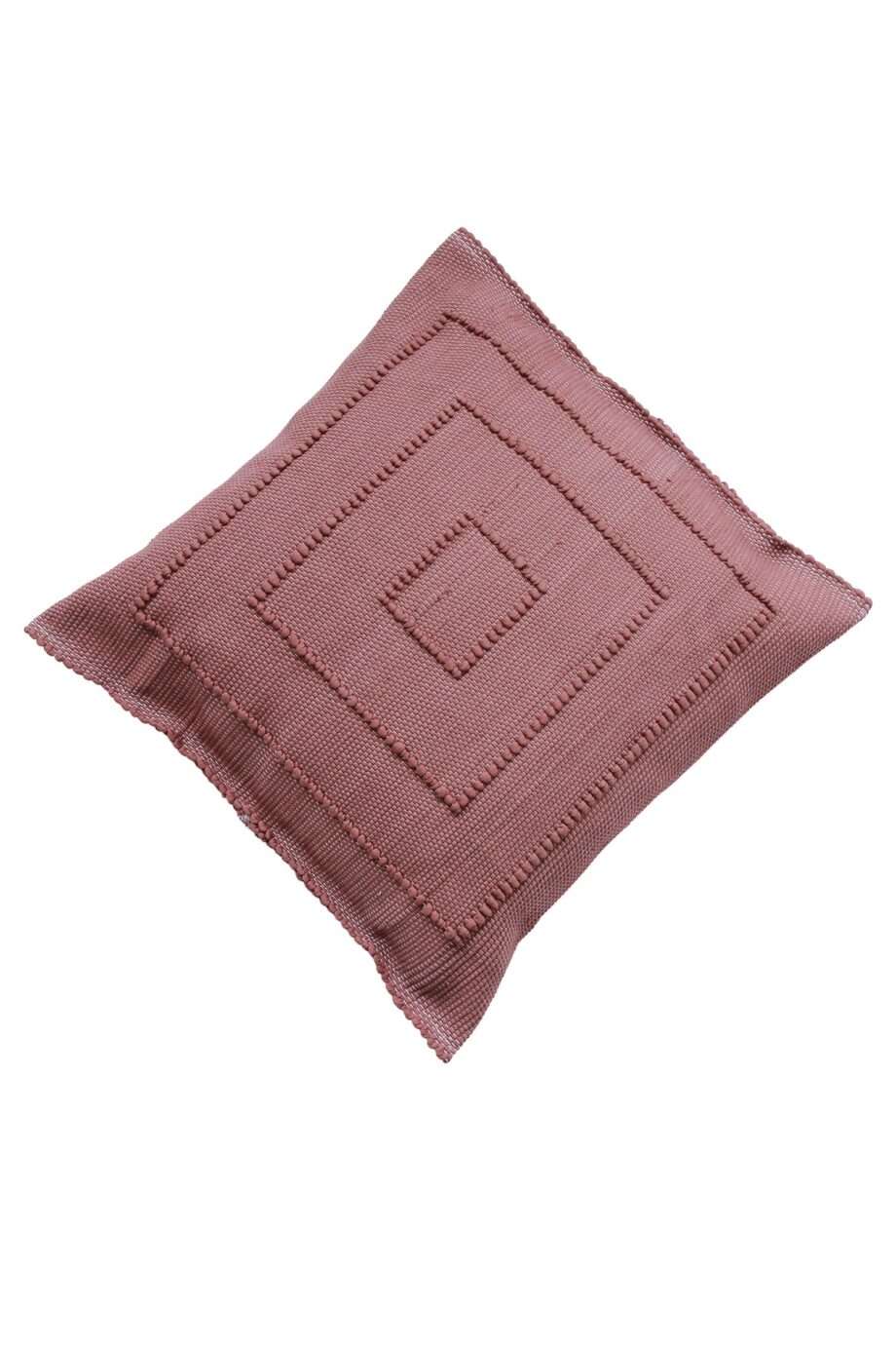 quadro marsala rose woven cotton pillowcase medium_front