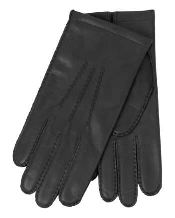 classic black leather glove (men) medium