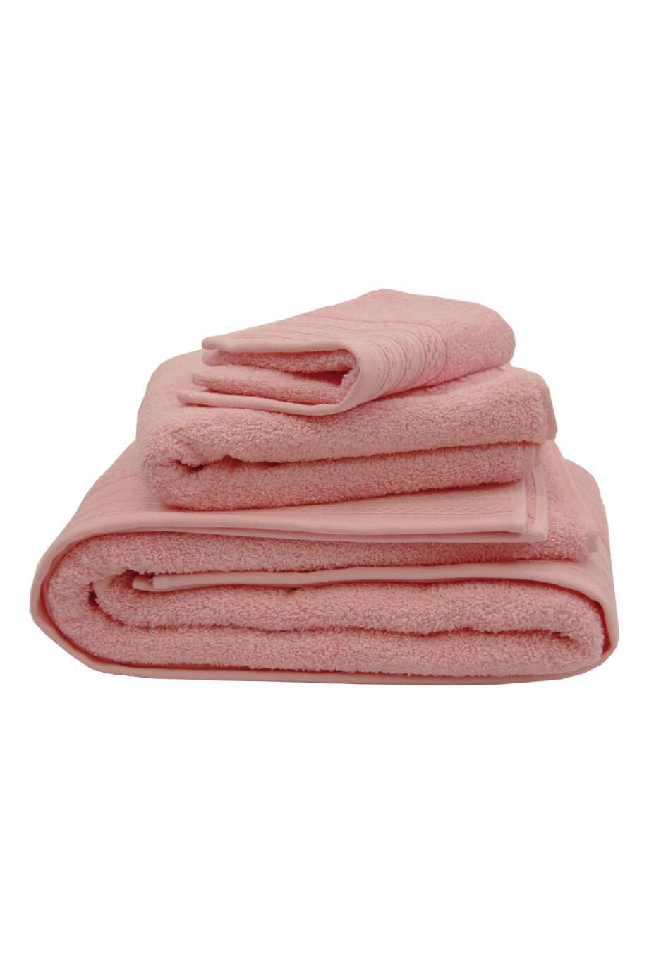 cancun pink woven cotton towel set