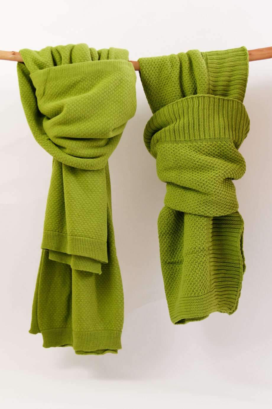 Liz and Rice Apple Green Plaids and Throws