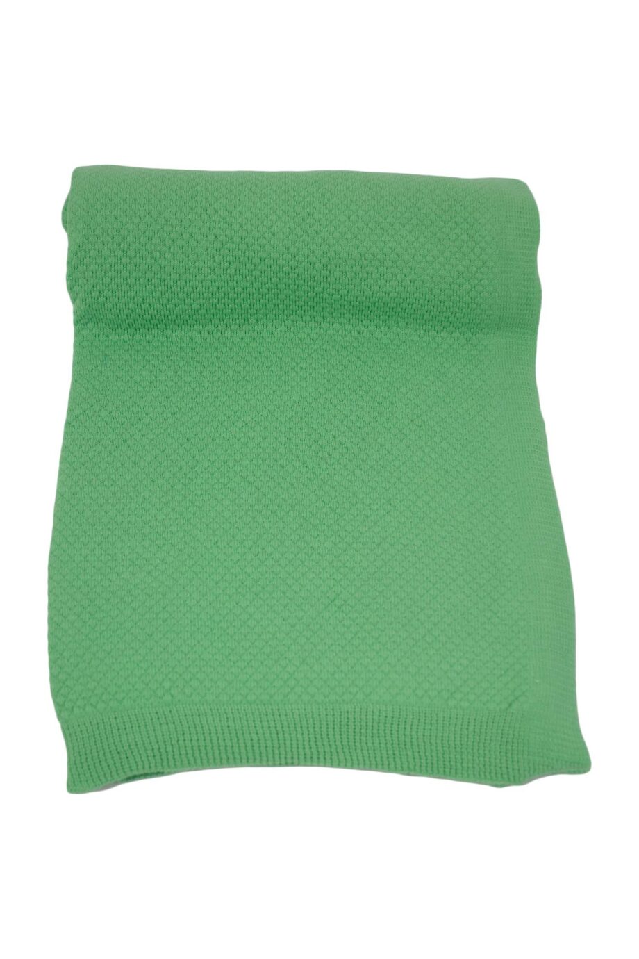 liz mint knitted cotton throw large